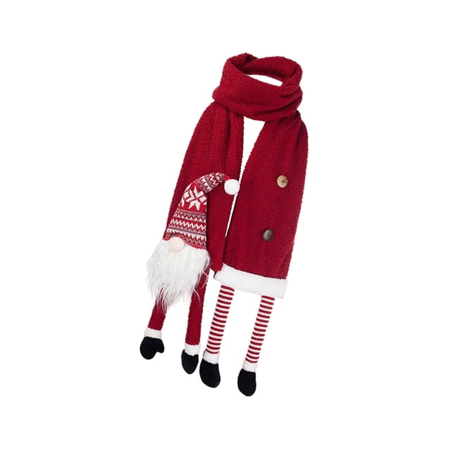 Bufanda de invierno,Bufanda decorativa de enano navideño para mujer Bufanda decorativa para hombre,Bufanda de invierno,bufanda cálida de moda,chales largos
