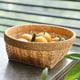 thumbnail image 5 of Cesta de almacenamiento de madera tejida natural | Bandeja organizadora de frutas y aperitivos de mesa | Diseño transpirable de 26 x 9 cm | Decoración rústica de escritorio, 5 of 6