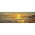 thumbnail image 3 of Adamov, Alexey 18x9 Black Modern Framed Museum Art Print Titled - Sunset above the Sea IV, 3 of 5