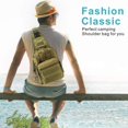 thumbnail image 2 of Bolso táctico para el pecho, bolso de hombro militar impermeable, mochila para el pecho, bolso de mensajero ligero, bolso pequeño para cazar, camping, deportes, camping, hiki Feliz Sencillez, 2 of 5