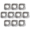 thumbnail image 1 of 10x revestimientos de babero para quemador de de Gas, cubiertas de para cocina, protector de de papel de aluminio, protectores de Cuadrado Baoblaze Cubiertas para quemadores de estufa, 1 of 8