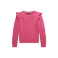 thumbnail image 7 of Polo Ralph Lauren Kids Ruffled Terry Sweatshirt (Big Kid) (Bright Pink W/White), 7 of 7