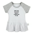 thumbnail image 5 of Pack of 2, Ain't No Daddy Like The One I Got & That Smell Is Coming From My Dad Funny Dresses, Newborn Baby's Skirts, Infant Princess Dress, Toddler Frocks (Gray Raglan Dresses, 0-6 Months), 5 of 5