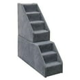thumbnail image 1 of Essential Pet Products MINI7GR Mini 7 Step Pet Stairs - Grey, 1 of 1