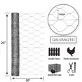 thumbnail image 2 of Esgrima para jardín, artesanía, acero galvanizado, 24 cm de alto x 15 m de largo, 2 of 5