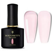 Born Pretty Pink Gel Polish Sheer Milky Transparent Jelly Nude Gel Nail Polish Nail Gel Polish Varnish 10ML