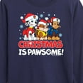 thumbnail image 3 of Paw Patrol - Christmas Is Pawsome - Toddler And Youth Long Sleeve Graphic T-Shirt, 3 of 6