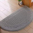 thumbnail image 4 of sunsanly Doormat Semi-Circle Shape Anti-slip Absorbs Moisture And Dirt Wear-resistant Indoor Entrance Door Mat Living Room Kitchen Bathroom Entryway Carpet, 4 of 8