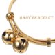thumbnail image 4 of pulsera elegante de oro de imitación con forma de anillo de mano para bebé, delicada pulsera con bendiciones de luna llena, con cascabel para niñas pequeñas, talla L, diámetro interior de 50 mm., 4 of 8