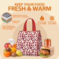 thumbnail image 5 of Pioneer Flower Floral Print Pattern Insulated Lunch Bag for Women & Adults,Large Portable Soft Cooler Lunch Bag,Thermal Food Storage Tote with Pearl Cotton,8.66L,8.75x5.75x9.5 Inch, 5 of 6