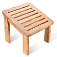 thumbnail image 2 of ToiletTree Products Bamboo Shower Seat Bench with Storage Shelf & Footstool, 2 of 11