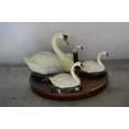 thumbnail image 5 of Nifao Set of White Swans each on Mable Base bronze statue – Home Decor Sculpture, 9"L x 18"W x 15"H, 5 of 11