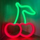 thumbnail image 1 of Luces de neón de cerezas verdes rojas, letreros de neón de cereza para decoración de paredes, letreros LED de frutas lindas para habitación de niños, restaurante, bar, frutería, ho, 1 of 5