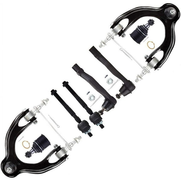 CCIYU Upper Control Arm And Ball Joint Lower Ball Joint Inner Outer Tie Rod End Passenger Driver Side fit for 1994-2001 for Acura Integra for Honda Civic del Sol 8pcs Suspension Kit