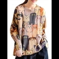 thumbnail image 3 of Suéter Navideño para Mujer, Suéteres Holgados de Punto con Estampado Gráfico, Suéteres Informales de Gran Tamaño. Color L, 3 of 7