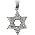 thumbnail image 1 of JOYARIS Dije Medalla Estrella De David Lisa Zirconias En Plata 925 DM-0000526, 1 of 3