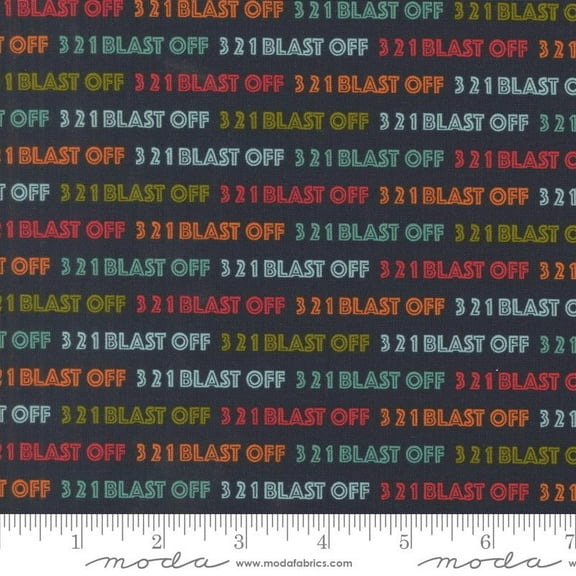 321 Blast Off - 20952 15 - Night Sky -Moda