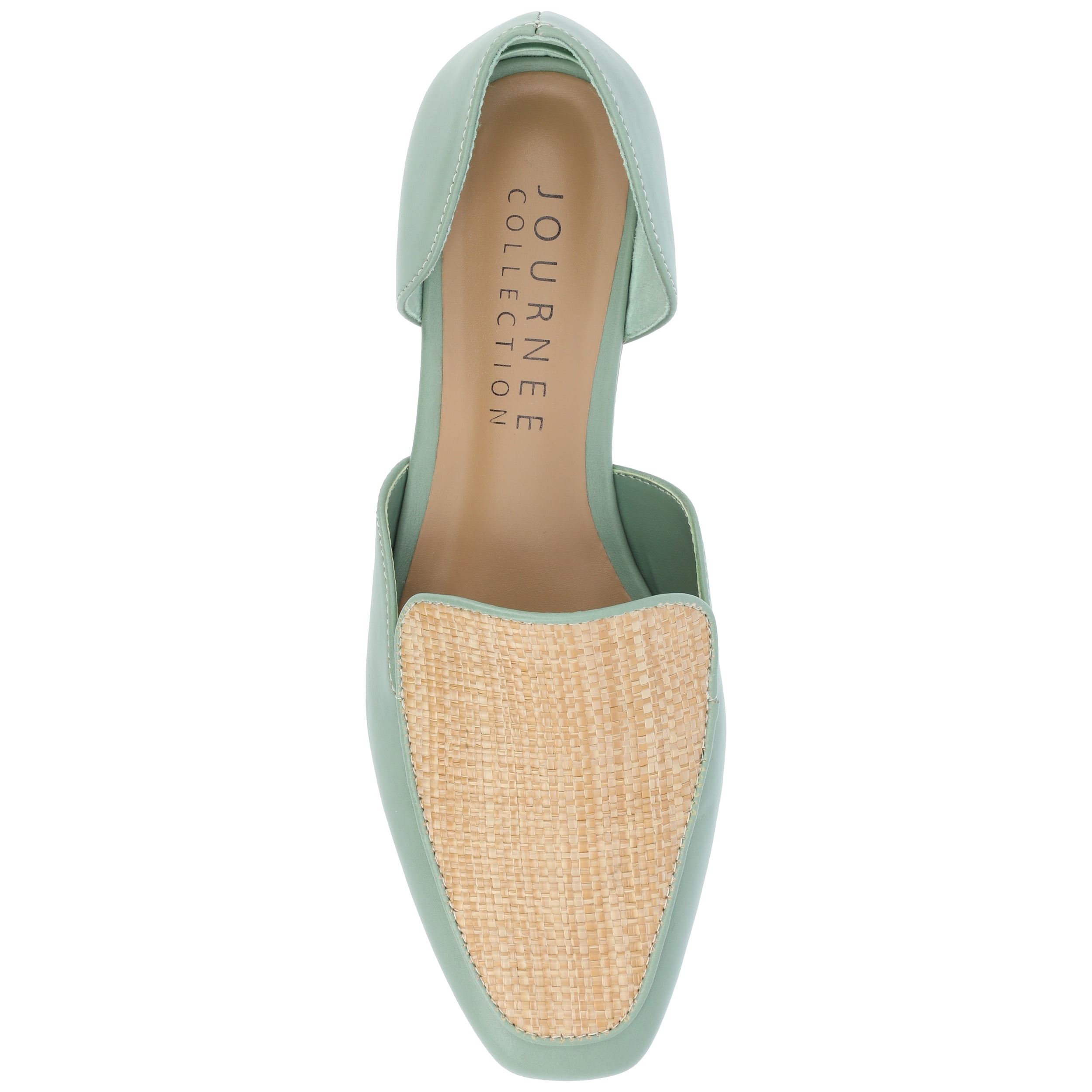 Journee Womens Kennza Soft Faux Leather Slip On Flats