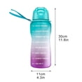 thumbnail image 3 of AMERTEER AOVUWU Large Half Motivational Water Bottle With Time Marker, 3 of 7