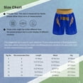 thumbnail image 5 of SiiRoh Boys Boxing Fight Shorts Sequin Muay Thai Kickboxing Training Trunks MMA Grappling Shorts Red 8, 5 of 5