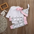 thumbnail image 3 of BULLPIANO 2PC Infant Baby Girls Romper Pants Set Headband Hat Clothes Outfit Set 0-24 Months, 3 of 6