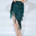thumbnail image 5 of MELDVDIB Womens Sequined Skirts Elastic Waisted Fringe Skirts Summer Elegant Flared Fashion Casual Light Weight Mini Skirts, 5 of 5