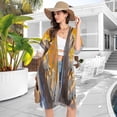 thumbnail image 5 of BZSMCE Women Creatively Westies in The Fall Foliage Print Beach Cover-ups Size:S-2XL, 5 of 7