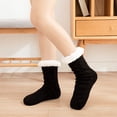 thumbnail image 3 of OugPiStiyk Womens Winter Super Soft Warm Cozy Fuzzy Fleece-Lined with Grippers Slipper Socks, Health & Beauty Care Products, 3 of 5