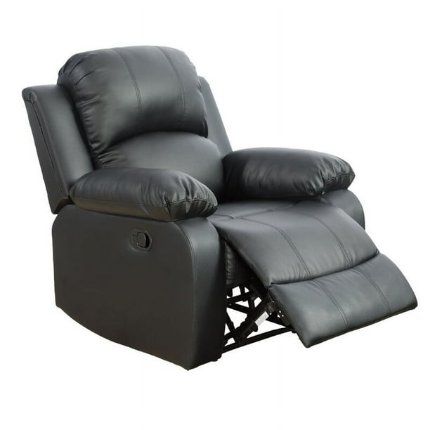 PonLiving Furniture Tonya Living Room Manual Rocker Recliner Fabric Black Tonya Living Room Manual Rocker Recliner Fabric Black