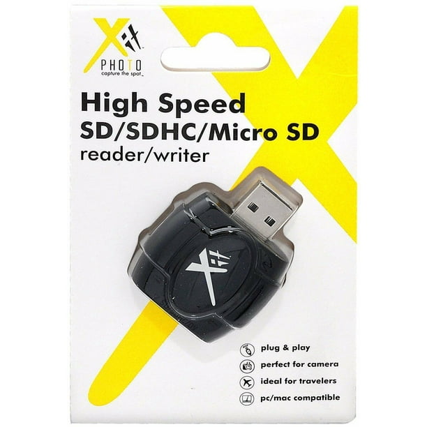 2 PACK XIT SD, SDHC, MicroSD USB High Speed Memory Card Reader