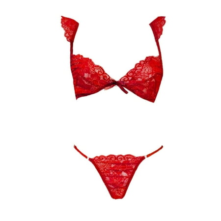 

Zuwimk Womens Lingerie Sexy Babydoll Lingerie for Women Lace Chemise Sexy Nightgown Sleepwear Dress Red XL