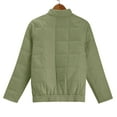thumbnail image 6 of XYIJANI Womens Quilted Puffer Jackets Lightweight Dolman Quilted Jacket for Women Zip Up Oversized Fall Winter Coat (Green,XL), 6 of 6