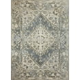 thumbnail image 2 of JONATHAN Y WASHABLE 5 x 8 Area Rug, Pavel Distressed Medallion - Blue/Cream, WSH317A-5, 2 of 8