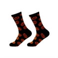 thumbnail image 7 of Halloween Pumpkin Socks for Women Men, Orange Black Novelty Crew Socks, Mid-Calf Knitted Fall Winter Accessories, Funny Costume Party Gifts, 7 of 7