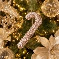 thumbnail image 4 of Rhinestone Pearl Christmas Ornament,Bling Glitter Hanging Decor,Elegant Sparkling Xmas Tree Mantel Window Holiday Decor,A, 4 of 6