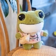 thumbnail image 3 of Visland Plush Doll Cartoon Interesting Expression Vivid Frog Plush Toy for Children, 3 of 8