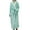Mint Green, variant on VANLOFE Unisex Warm Pajamas Household Clothes Solid Bathrobe Lengthened Night-robe Man's Nightgown Casual Robes Gray Robes Sleepwear for Woman M