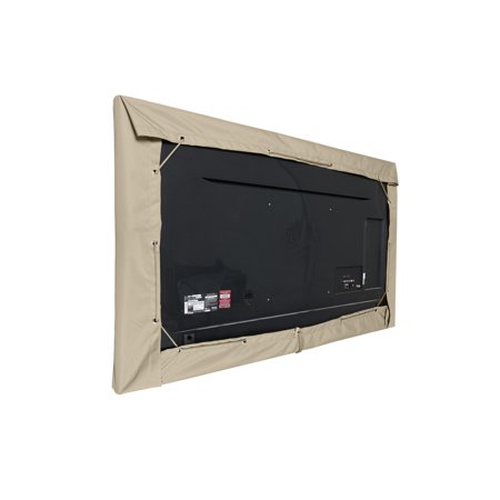 Covermates Outdoor Half TV Cover - Various Sizes - Durable Polyester - Weatherproof - Dustproof - Draw Cord Closure - Outdoor TV Covers  55-59 Inch Screen Size  Khaki price history on PriceWatchPro