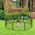 thumbnail image 7 of 2 Panel Dog Playpen 24 inch Height Portable Dog Pen for Dog Pet Puppy Heavy Duty Metal Exercise Barrier Dog Fence, 7 of 7