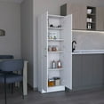 thumbnail image 3 of Lynch 71-Inch High Kitchen Pantry Storage Cabinet with Four Doors, Five Adjustable Shelves, 3 of 5