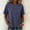 Light Blue, variant on Womens Summer Plus Size Patchwork Tops Fashion Casual Loose Fit Button Lapel Short Sleeve Pullover Blouses Trendy Solid Color T-shirts