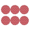 thumbnail image 2 of Gaeub Cartoon Lobster Print 6 Pcs Leather Coasters for Drinks ,Drink Coasters Sets,Drink Table Cup Coasters for Living Room Kitchen Coffee Decor,Round Shape, 2 of 7