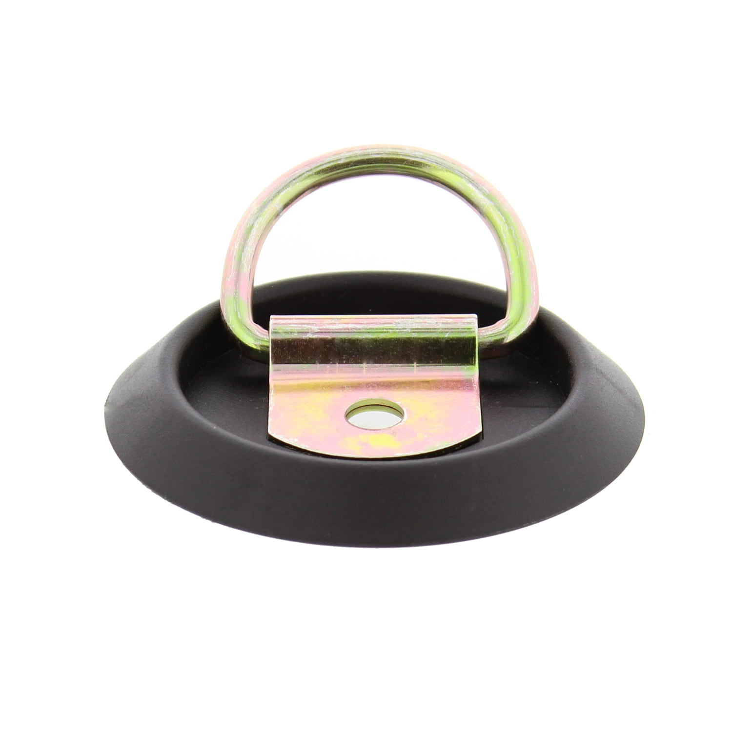 12 Pack D Ring Style Mounting Tie Down Ring with Plastic Pan Mount 1200 LB Rating D Ring Tie Down Anchor Set ABN