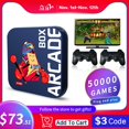 thumbnail image 2 of Consola de juegos Arcade Box para PS1/N64/DC, caja de juegos de 256GB, vídeo Retro clásico, más de 50000 juegos, superconsola, Monitor de proyector de TV HD 4K, 2 of 5