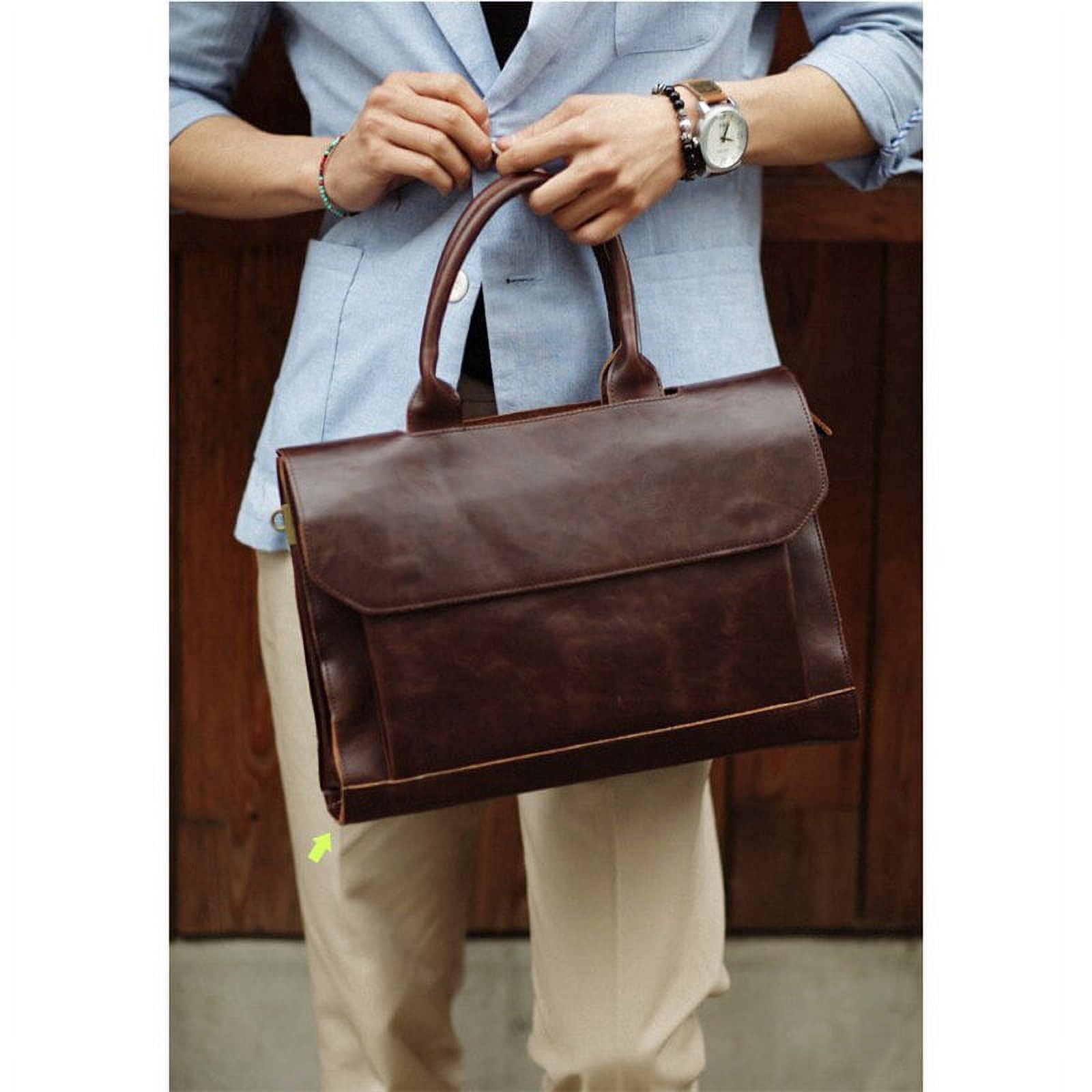 MMYGU Retro Men's Briefcase Crazy Horse Leather Laptop Handbag Business Men Messenger Bags Leather Laptop travel Bag aktentas bolsos