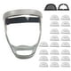 thumbnail image 1 of Mascarilla facial transparente antivaho para adultos Tela filtrante gris 20, 1 of 3