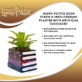 thumbnail image 7 of Harry Potter Book Stack 3-Inch Ceramic Planter With Artificial Succulent, 7 of 7