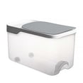 thumbnail image 1 of 1pc Household 5kg Rice Bucket Plastic Moisture-proof Rice Container (Gray), 1 of 3