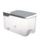 thumbnail image 1 of 1pc Household 5kg Rice Bucket Plastic Moisture-proof Rice Container (Gray), 1 of 3