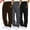 Black, variant on 3 Pack Men's Sweatpants Open Bottom Casual Sweat Pants with Pockets Athletic Workout Cottom Joggers Pants for Men Size S to 3XL
